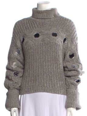 STAUD Vernacular Sweater size M Mirrored Heather Grey Knit
Causal